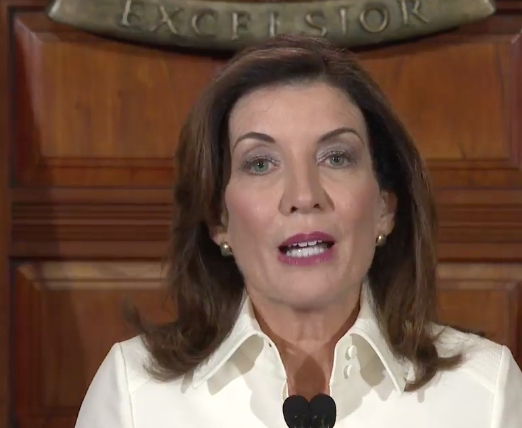 Gov. Kathy Hochul outlined her priorities in a recorded briefing Tuesday afternoon.