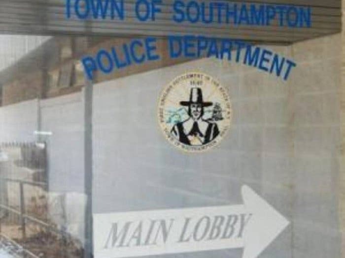 The bay constable immediately applied tourniquets to both legs which slowed the man's blood loss, police said.