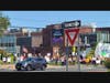 The protest took place outside Peconic Bay Medical Center.