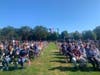 A crowd turned out to pay their respects on the 20th anniversary of 9/11 Saturday in Peconic.