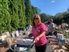 Volunteers wore pink Kait's Angels in Kaitlyn Doorhy's favorite color.