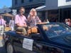 Grand Marshals Captain Mark Phillips, Bess and Nate Phillips.