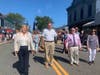 Elected officials joined the parade in Greenport Saturday.