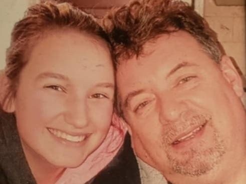 Gigi Maffetone and her father Tommy, who died last month; her mother died in January due to COVID-19, a GoFundMe says.