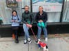 Even four-footed friends enjoyed the fun.