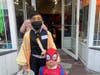 Kids of all ages enjoyed trick-or-treating.