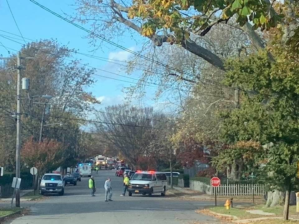 The fire broke out Saturday in Greenport.