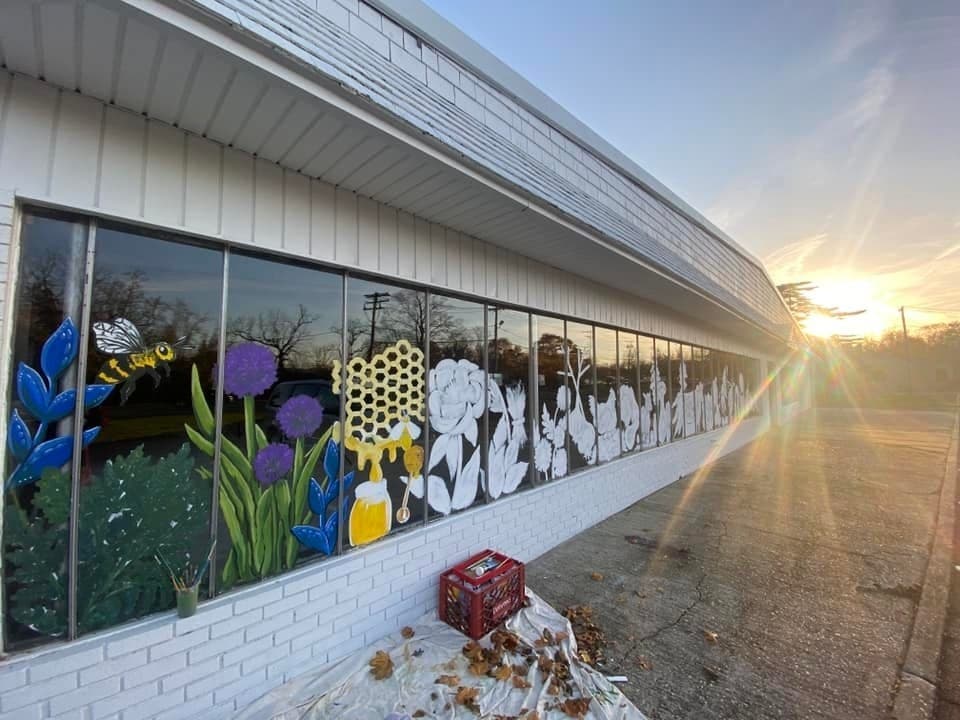 The popular indoor market is back at the former site of Homeside Florist and Greenhouses in Riverhead and features murals by local artist Kara Hoblin.