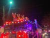 The night was illuminated with dazzling firetrucks Saturday.