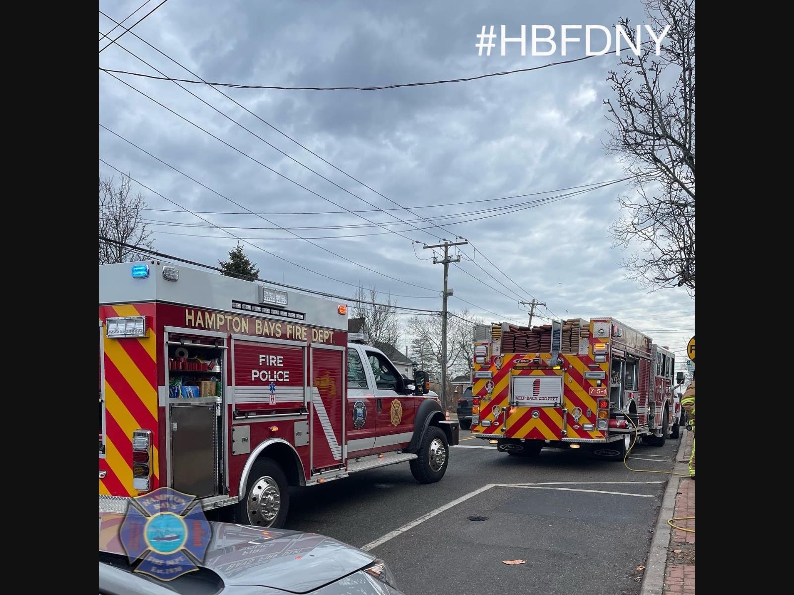 High levels of carbon monoxide were found in a Hampton Bays building recently, the Hampton Bays Fire Department said.