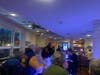 The eatery was abuzz Tuesday night.