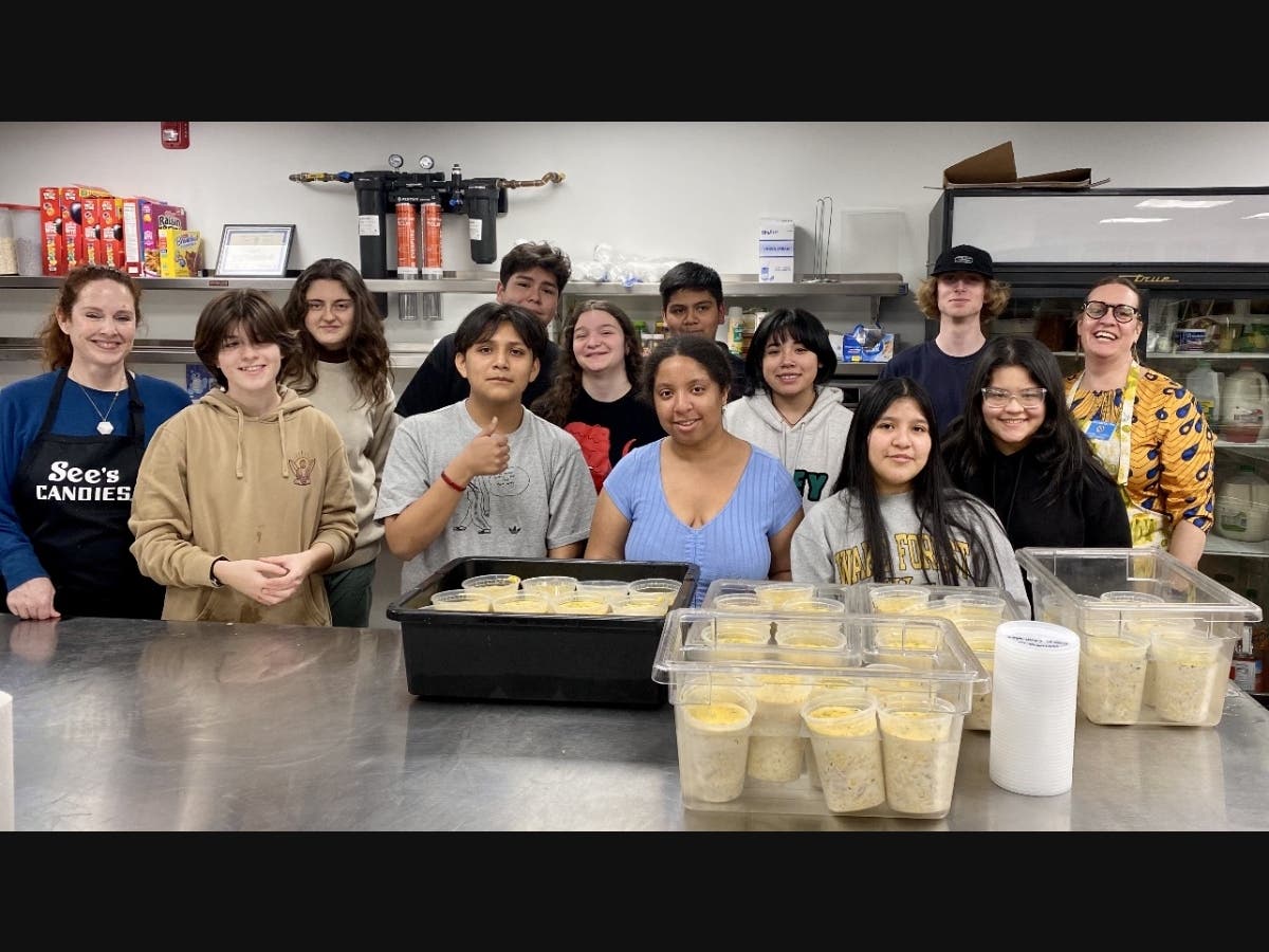 Altogether, volunteers stirred up 820 quarts of soup to help the hungry.