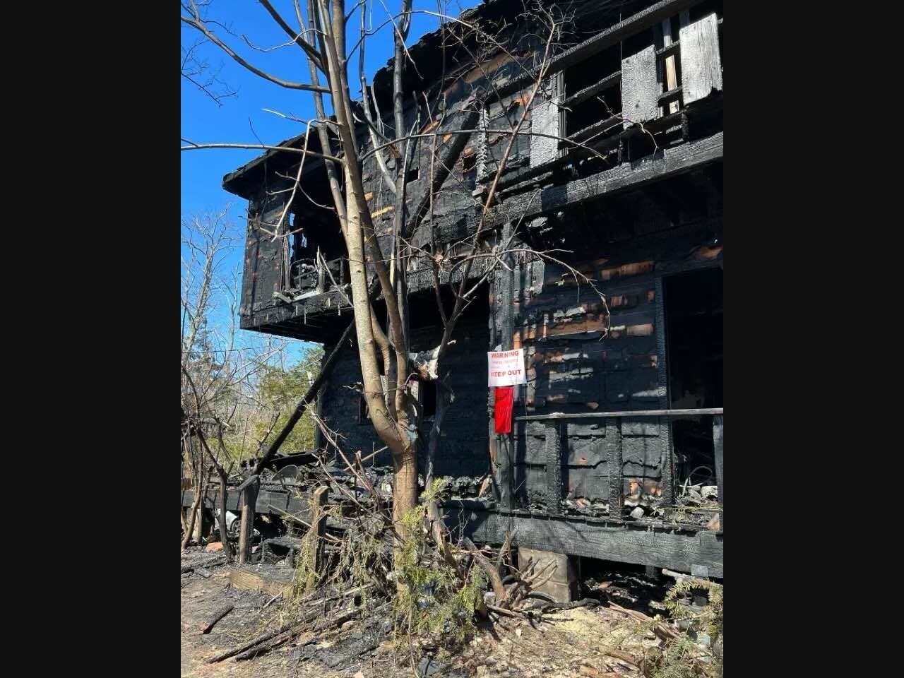  A fire ripped through a former hotel in Hampton Bays, leaving 24 people homeless, officials said.