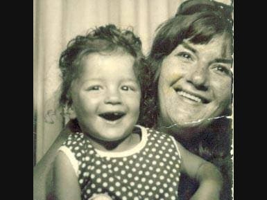 The author with her mother, Doris Rabidoux.