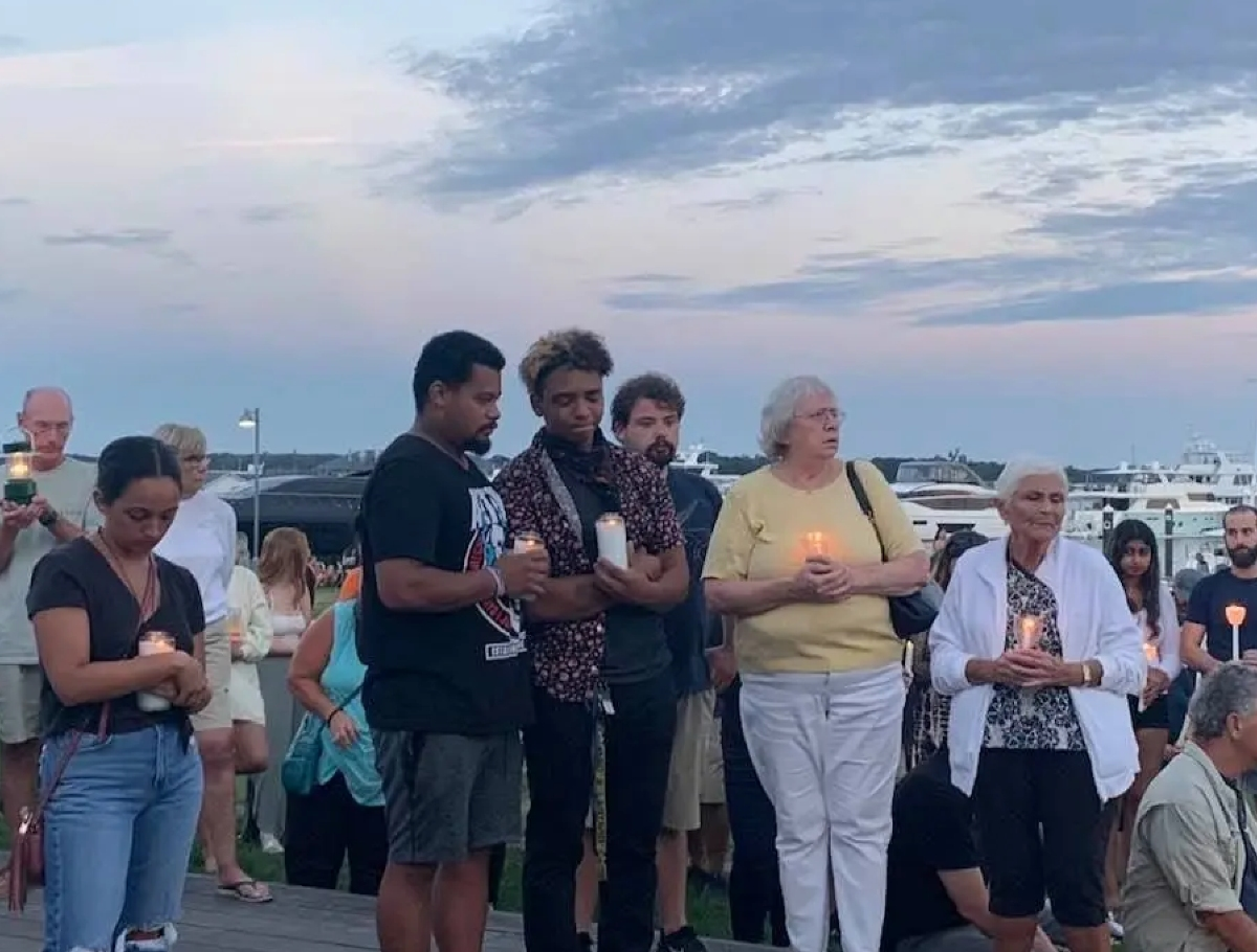 A heartbroken community came together at a vigil to mourn the lost last August in Greenport.