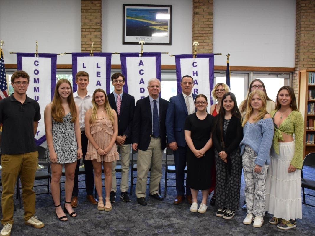 Valedictorians and salutatorians from six East End schools were honored recently.