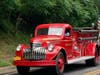 Firetrucks were on display.