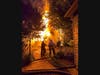 The occupants of the home were able to escape the blaze.