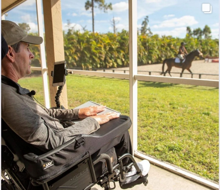 Kevin Babington has made significant progress since his devastating fall at the Hampton Classic three years ago, organizers said.