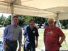Elected officials spoke to community members at the picnic.