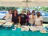 Volunteers donated food and time to make the event a success.