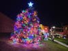 The tree was aglow in Downtown Riverhead.