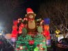 The mood was festive in Greenport Sunday for the annual Parade of Lights and Tree Lighting.