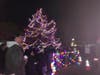 The mood was festive in Greenport Sunday for the annual Parade of Lights and Tree Lighting.
