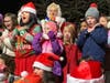 The mood was festive in Greenport Sunday for the annual Parade of Lights and Tree Lighting.
