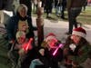 The mood was festive in Greenport Sunday for the annual Parade of Lights and Tree Lighting.