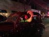 The mood was festive in Greenport Sunday for the annual Parade of Lights and Tree Lighting.