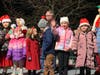 The mood was festive in Greenport Sunday for the annual Parade of Lights and Tree Lighting.