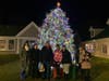 Families turned out for the festive tree lighting.