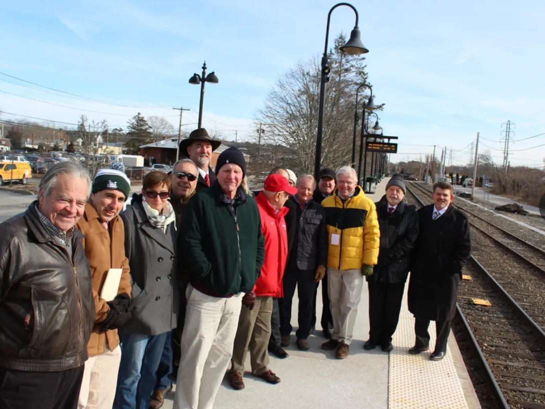 File photo officials announcing the launch of the South Fork Commuter Connection.