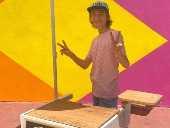 Brae Iglesias, 15, is the heart and soul of Dos Ositos Paletas; he and his sister Osa experimented with the fresh fruit ice pops during the pandemic.