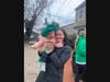 Despite the cold, the 17th Annual Cutchogue St. Patrick's Day Parade drew a festive crowd.