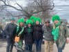 Despite the cold, the 17th Annual Cutchogue St. Patrick's Day Parade drew a festive crowd.
