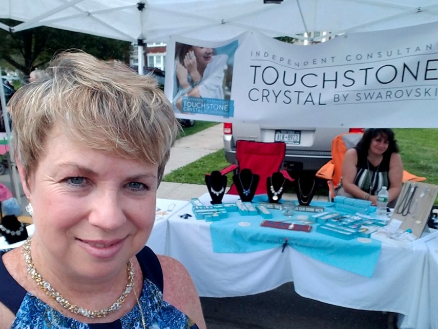 Valerie DeFio, an independent consultant for Touchstone Crystal by Swavroski.