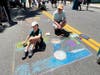 Artists brought their talents to downtown Riverhead for the annual Mosaic Street Painting Festival Sunday.