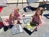 Artists brought their talents to downtown Riverhead for the annual Mosaic Street Painting Festival Sunday.