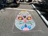 Artists brought their talents to downtown Riverhead for the annual Mosaic Street Painting Festival Sunday.