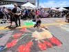 Artists brought their talents to downtown Riverhead for the annual Mosaic Street Painting Festival Sunday.