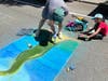 Artists brought their talents to downtown Riverhead for the annual Mosaic Street Painting Festival Sunday.