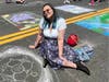 Artists brought their talents to downtown Riverhead for the annual Mosaic Street Painting Festival Sunday.