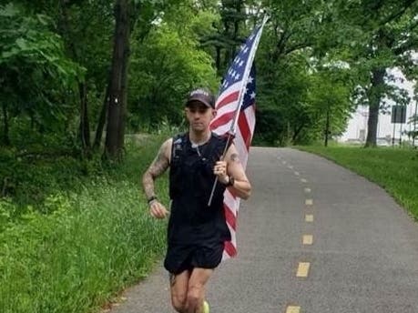 Suffolk County Correction Officer Jeffrey Benaim completed five marathons in five days in honor of Mental Health Awareness Month.