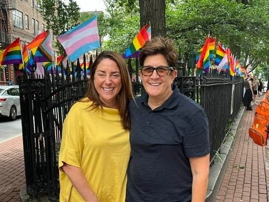 Lori Panarello and her wife Catherine Canade.