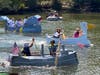 The annual Cardboard Boat Races brought thousands to downtown Riverhead Saturday.