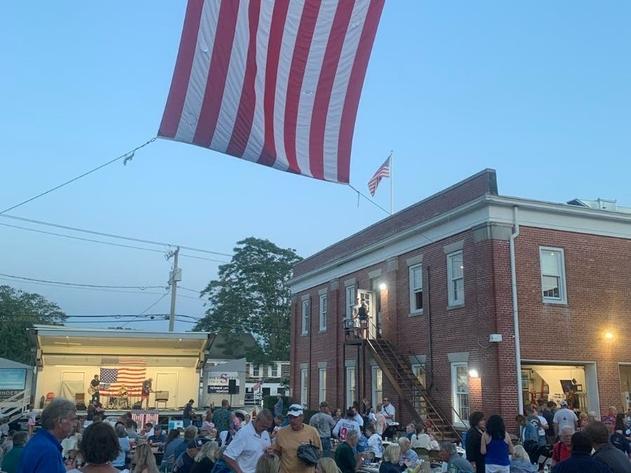 The man collapsed Saturday and survived, thanks to the heroic efforts of all who rallied instantly to help.