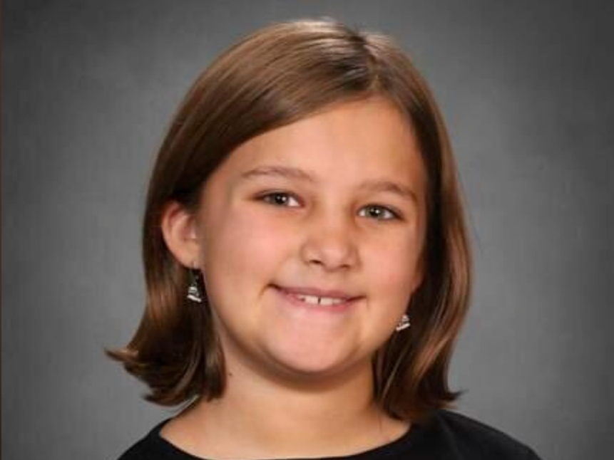 This photo provided by her family on Monday, Oct. 2, 2023, shows Charlotte Sena, 9, who vanished during a camping trip in upstate New York. 