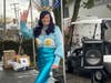 Rainy skies didn't dampen the spirits of those who turned out for the Greenport Maritime Festival Saturday.